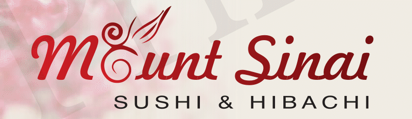 Mount Sinai Sushi & Hibachi logo by sandford printing